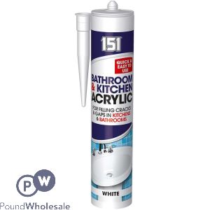 151 Bathroom & Kitchen Acrylic Sealant White 280ml