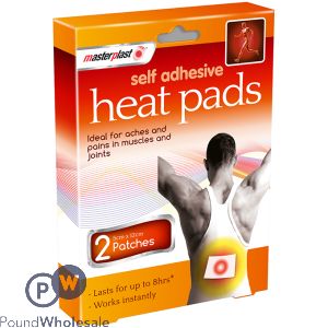 Masterplast Self Adhesive Heat Pads 2 Pack 5cm X 12cm