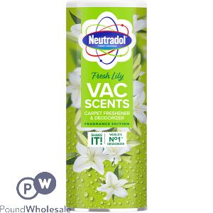 Neutradol Fresh Lily Vac Scents Carpet Freshener & Deodoriser 350g
