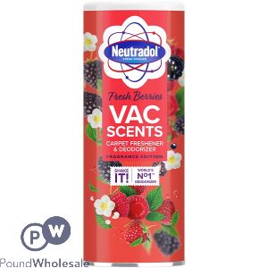 Neutradol Fresh Berries Vac Scents Carpet Freshener & Deodoriser 350g