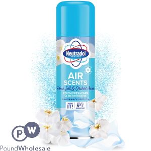 Neutradol Fresh Silk & Orchid Aura Air Scents Room Freshener & Deodoriser Aerosol 200ml