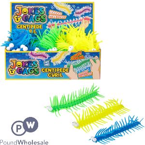 Jokes & Gags Centipede Cyril Assorted Colours Cdu