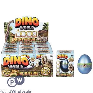 Dino World Dino Hatchling Egg Assorted CDU
