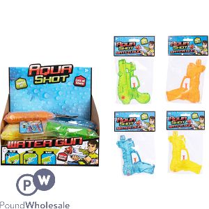 Aqua Shot Water Gun CDU Assorted Colours