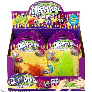 Creepsterz Gel Bugz Squishy Animal Toys CDU Assorted