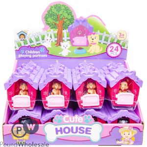 Cute Pet House Play Set Cdu Assorted