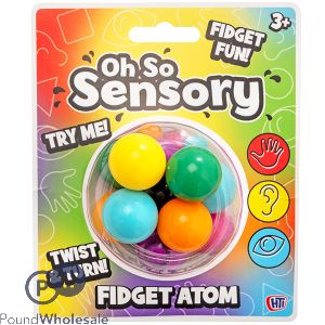 Oh So Sensory Multi-Coloured Fidget Atom Toy