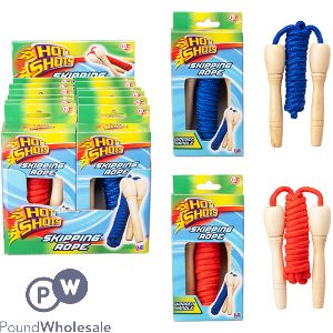 Hot Shots Skipping Rope CDU Assorted Colours