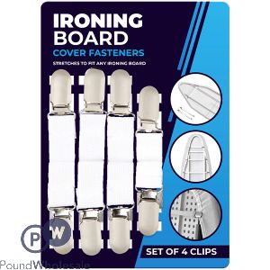 Ironing Board Cover Fasteners 4 Pack
