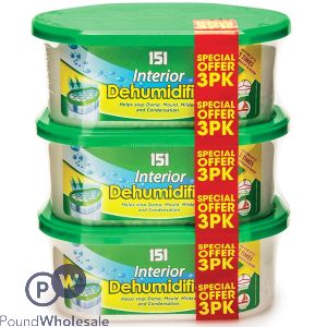 151 Interior Dehumidifier 250ml 3 Pack