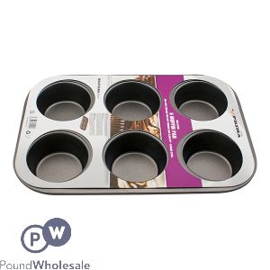 Prima Non-stick Muffin Tray 6 Cup 26.5 X 17.5 X 3cm
