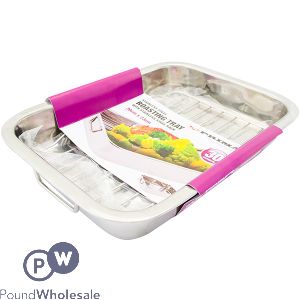 Prima Stainless Steel Roasting Tray With Rack 30cm X 23cm