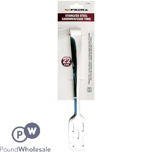 Prima Stainless Steel Sandwich/cake Tong 22cm