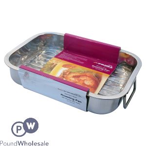Prima Stainless Steel Roasting Pan With Rack 27cm X 20cm