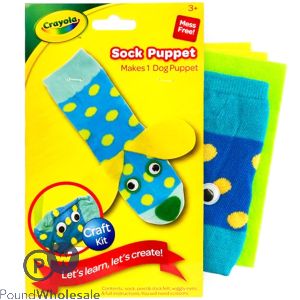 Crayola Dog Sock Puppet Craft Kit