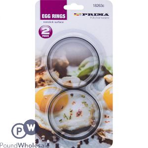 Prima Non-Stick Egg Rings 2pc