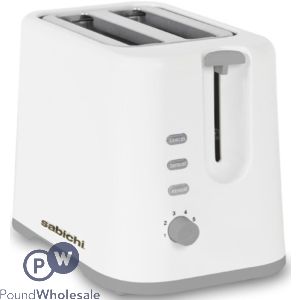 Sabichi 2 Slice Toaster White