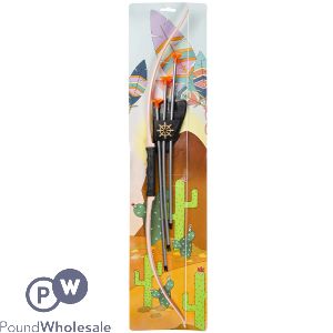 Indian Archery Bow & Arrow Set 5pc