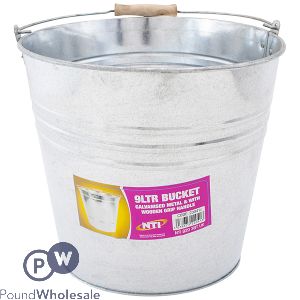 Galvanised Metal Bucket 9L