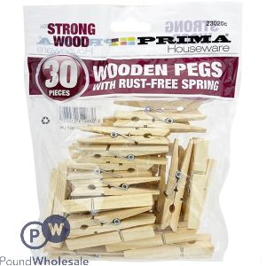 PRIMA RUST-FREE SPRING CLOTHES PEGS 48 PACK