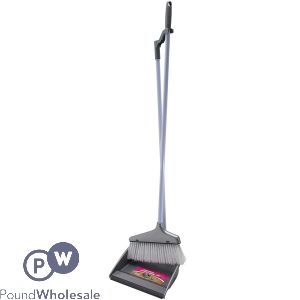 Prima Long Handled Dustpan With Brush