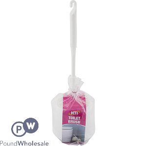 White Toilet Brush Set
