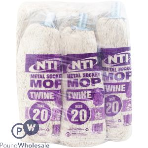 Metal Socket 100% Cotton Twin Mop Head Size 20