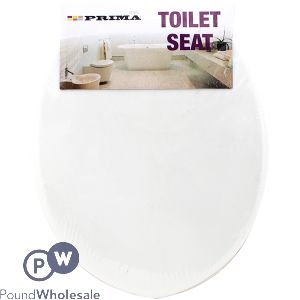 Prima White PP Toilet Seat