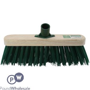 Marksman Stiff Green PVC Broom Head 12"