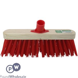 Marksman Stiff Red PVC Broom Head 12"