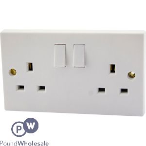Elpine 2-Gang 13Amp Switched Socket CDU