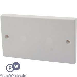 Elpine 2-gang White Double Blanking Plates