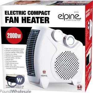 Elpine Electric Compact Fan Heater 2000W