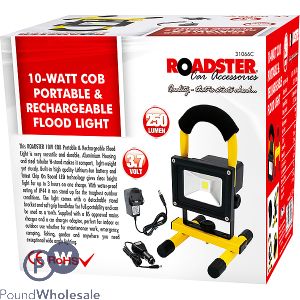 Roadster 10W Cob 250L Portable & Rechargeable Floodlight