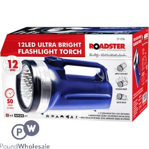 Roadster 12 LED Ultra Bright Flashlight Torch