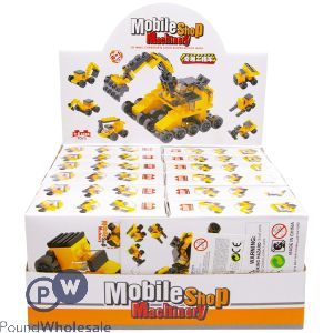 Build Your Own Construction Vehicle Building Blocks Play Set Cdu Assorted