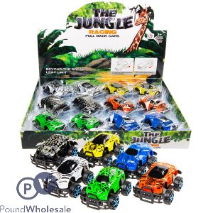 Jungle Pull Back Racing Cars Cdu Assorted