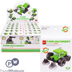 Build Your Own Farm Tractors Building Blocks Cdu Assorted