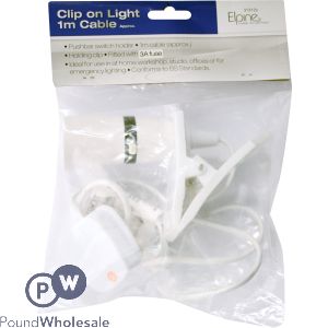 Elpine Clip On Light Bulb Holder With 1m Cable