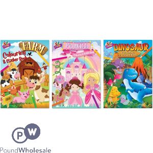 Colouring And Sticker Book 3 Designs VAT Free