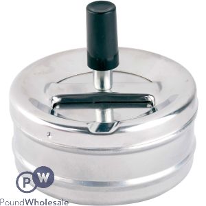Polyflame Champ Ashtray Grey Push 9cm