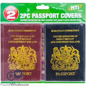 European Uk Great Britain & Northern Ireland Passport Covers 2pc