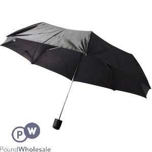 3-FOLD SUPER MINI UMBRELLA BLACK CDU