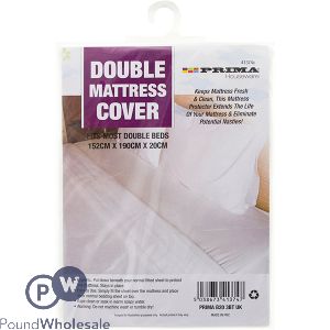 Prima Double Mattress Cover 152cm X 190cm X 20cm