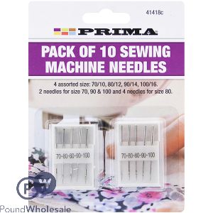 Prima Sewing Machine Needles Set 10pc