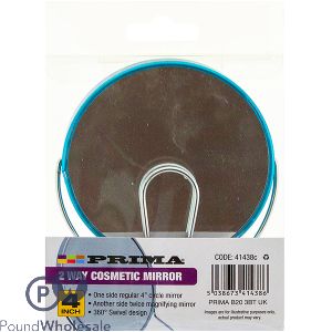 Prima 2 Way 360 Degree Cosmetic Mirror 4"