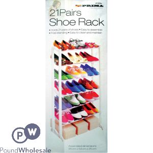 Prima 21 Pairs Stackable Shoe Rack