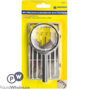 Marksman Precision Screwdriver With Magnifier Set 6pc