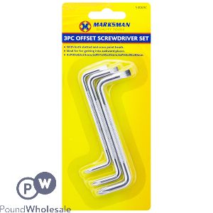 Marksman Offset Screwdriver Set 3pc