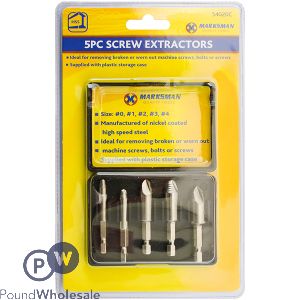 Marksman Screw Extractors Set 5pc